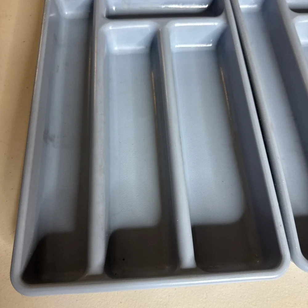 Vintage 0522 RUBBERMAID Blue Cutlery Utensil Tray 11-1/2